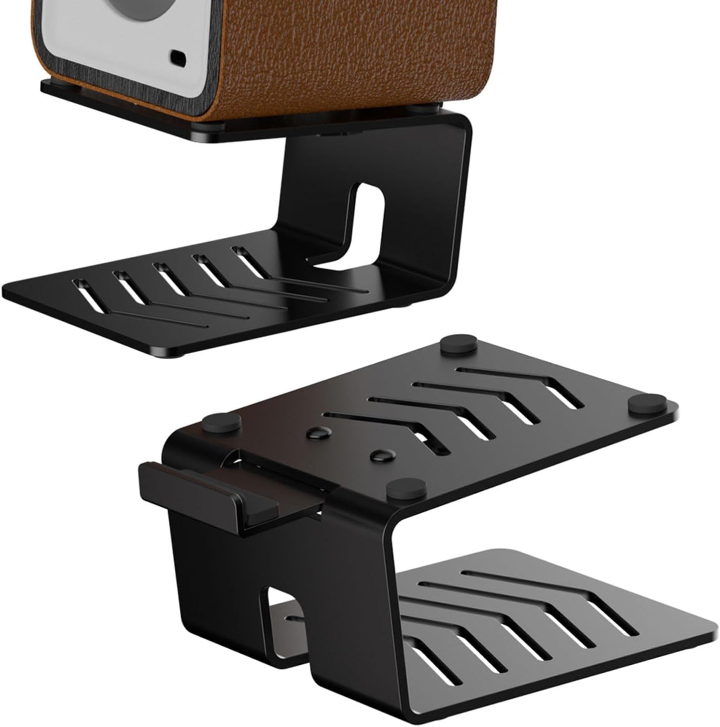 Desktop Speaker Stands with Vibration Absorption for Audio