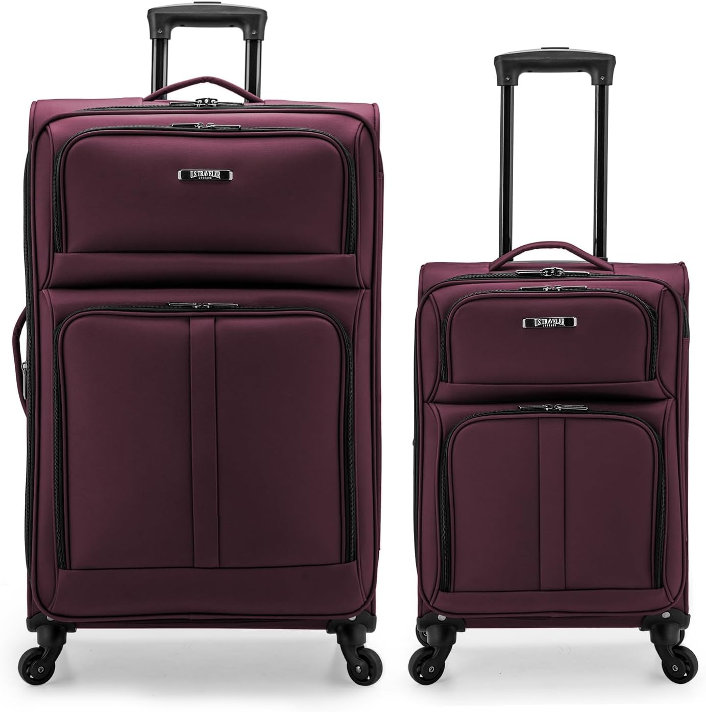 U.S. Traveler Anzio Softside Expandable Travel Suitcase Set