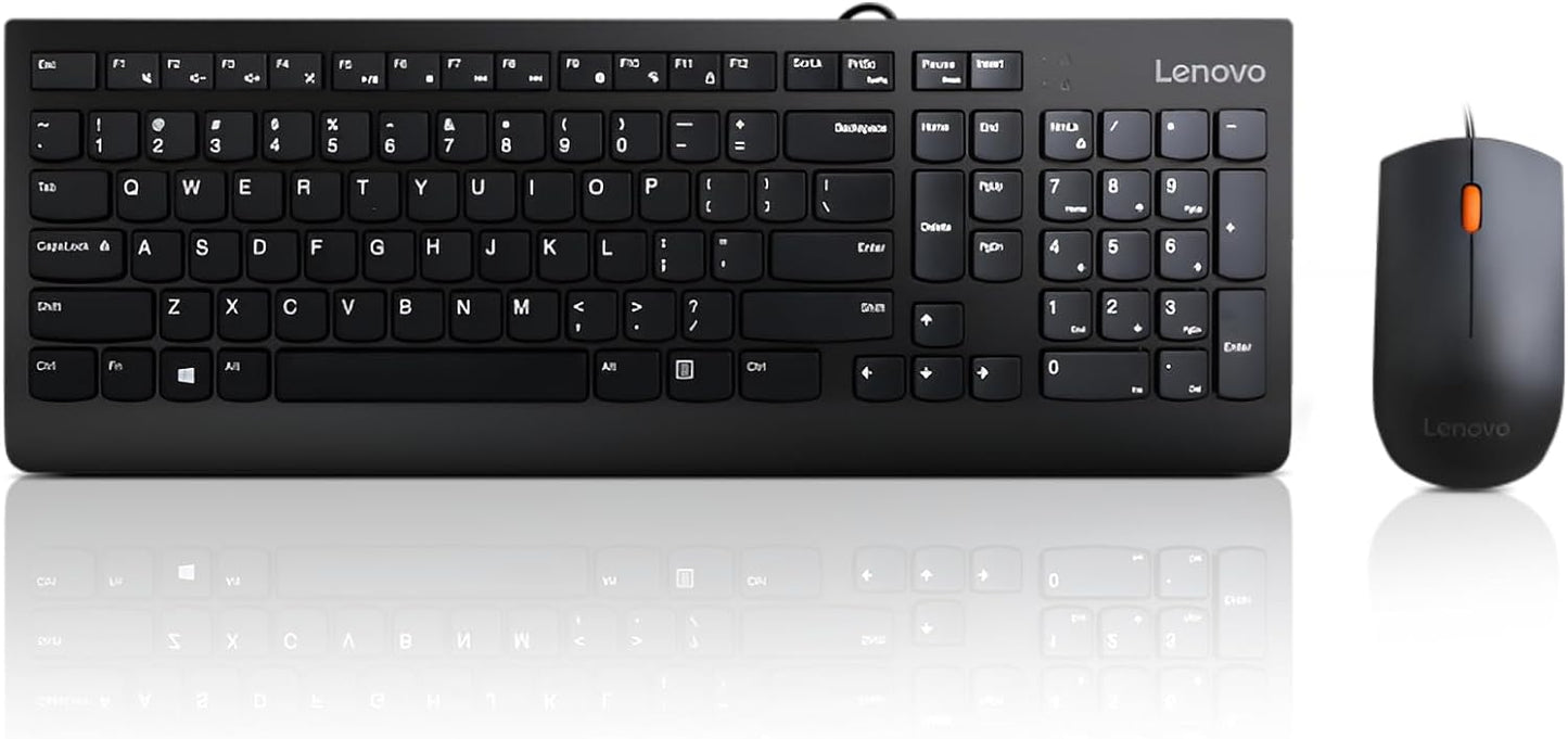 Lenovo 300 USB Combo Keyboard & Mouse - Ergonomic Design