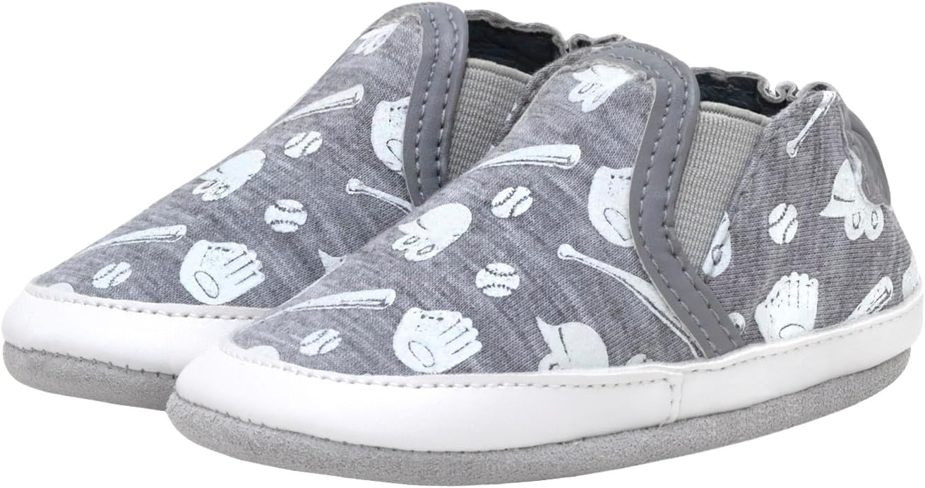 Robeez Baby Boys Soft Soles Slip-Resistant Crib Shoes for Infants
