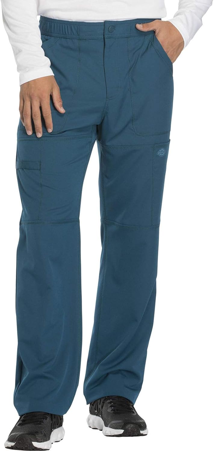 Dickies Dynamix Scrub Pants for Men with Zip Fly and Stretch