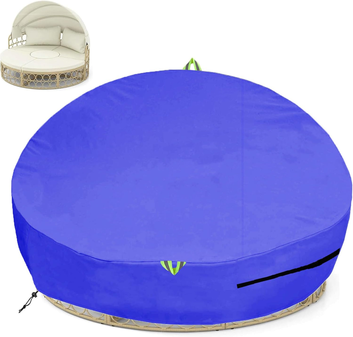Outdoor Daybed Cover Waterproof for Round Patio Sofa Protection