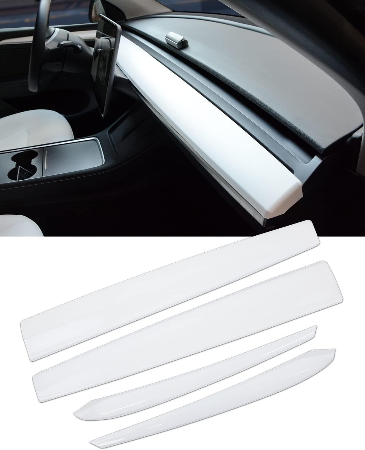 KKTR-CAR Dashboard Cover Wrap for Tesla Model 3 and Y 2021-2025