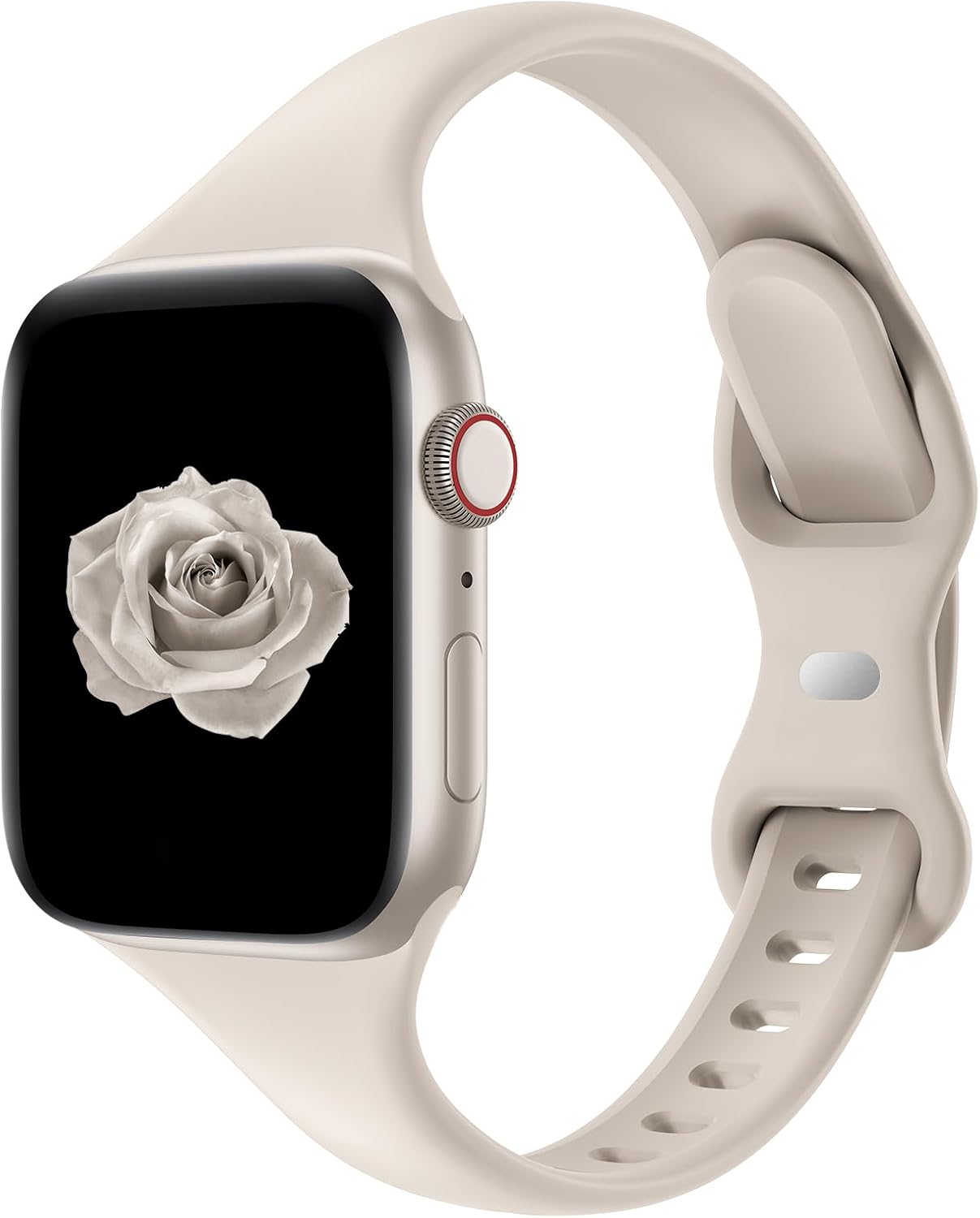 Ultra Slim Silicone Band for Apple Watch, Starlight