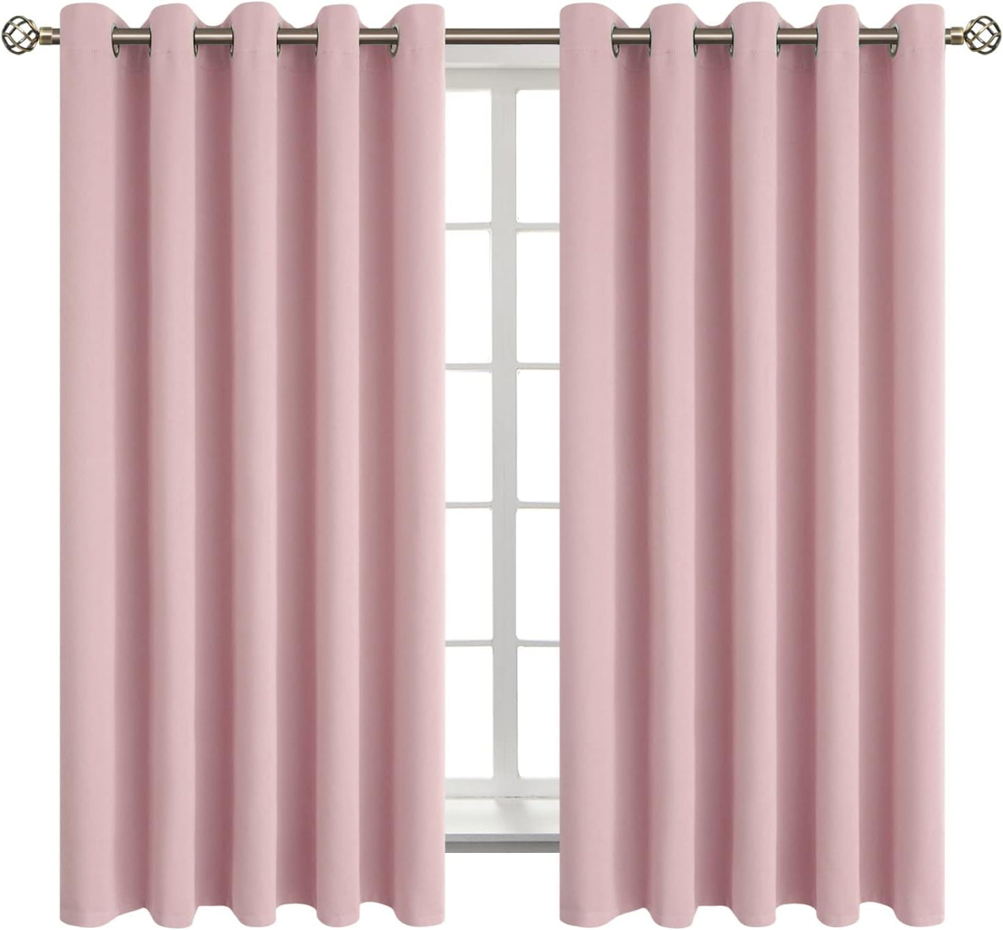 BGment Room Darkening Curtains - 63 Inch Grommet Drapes