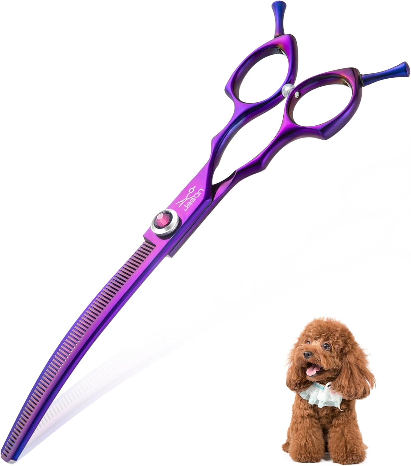 Professional Dog Grooming Scissors with Adjustable Diamond Screw