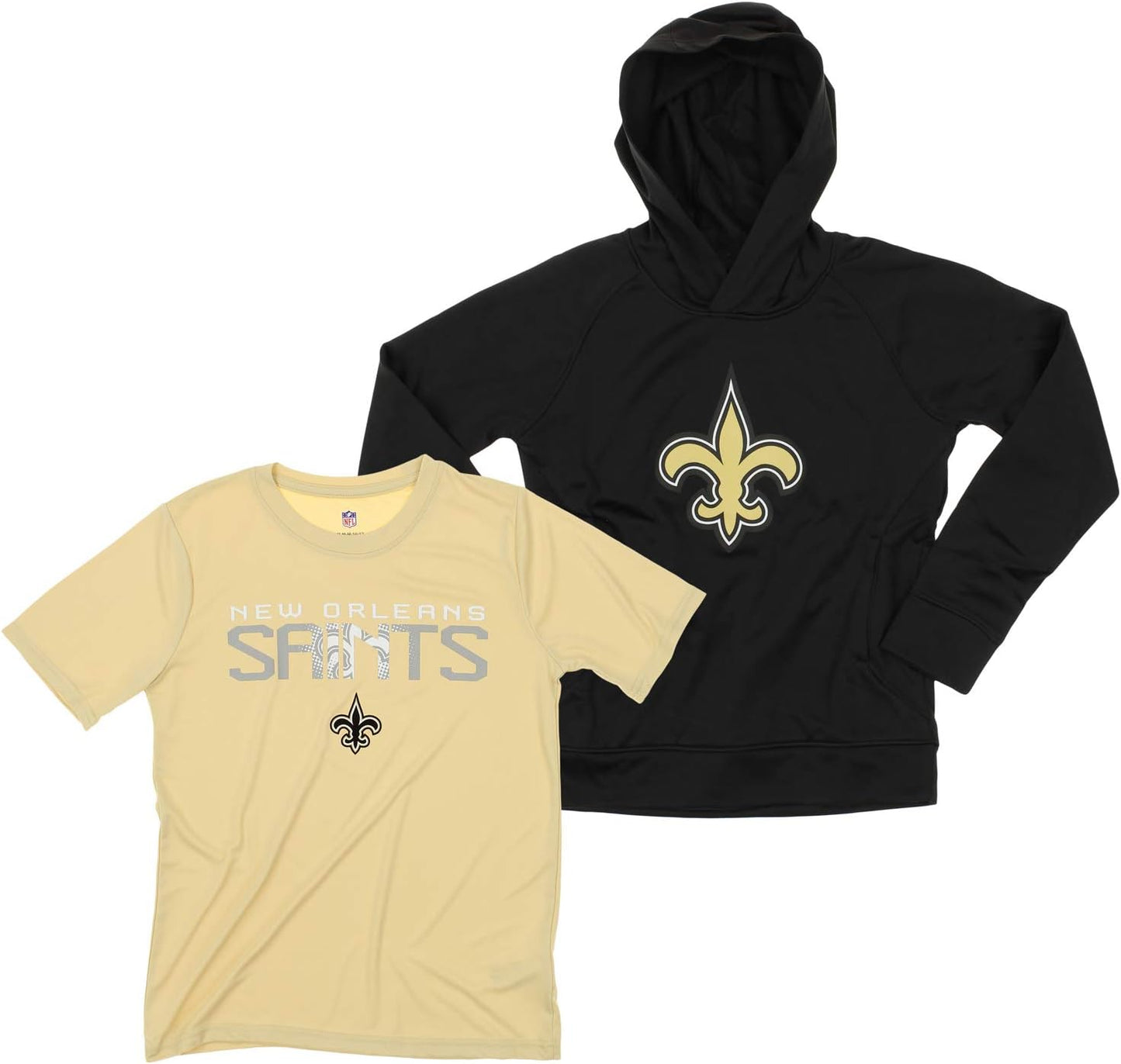 Outerstuff NFL Youth Boys Performance Hoodie and Tee Combo Set