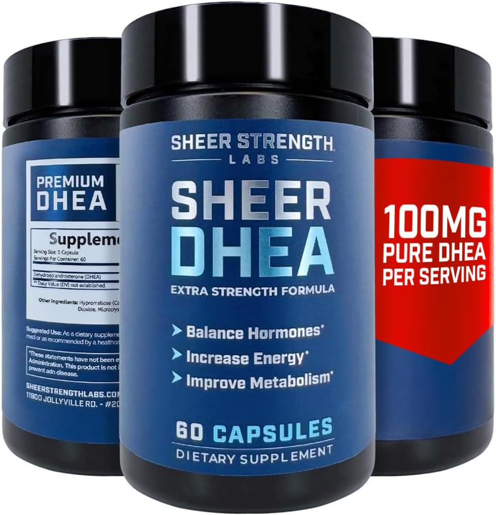 DHEA Supplement for Men 100mg - Boost Strength and Balance