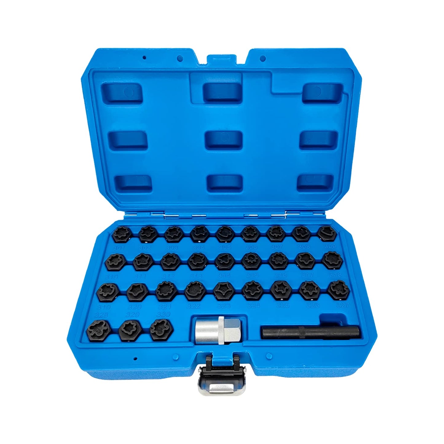 32PCS Wheel Locking Nut Key Kit for Mercedes Benz Vehicles