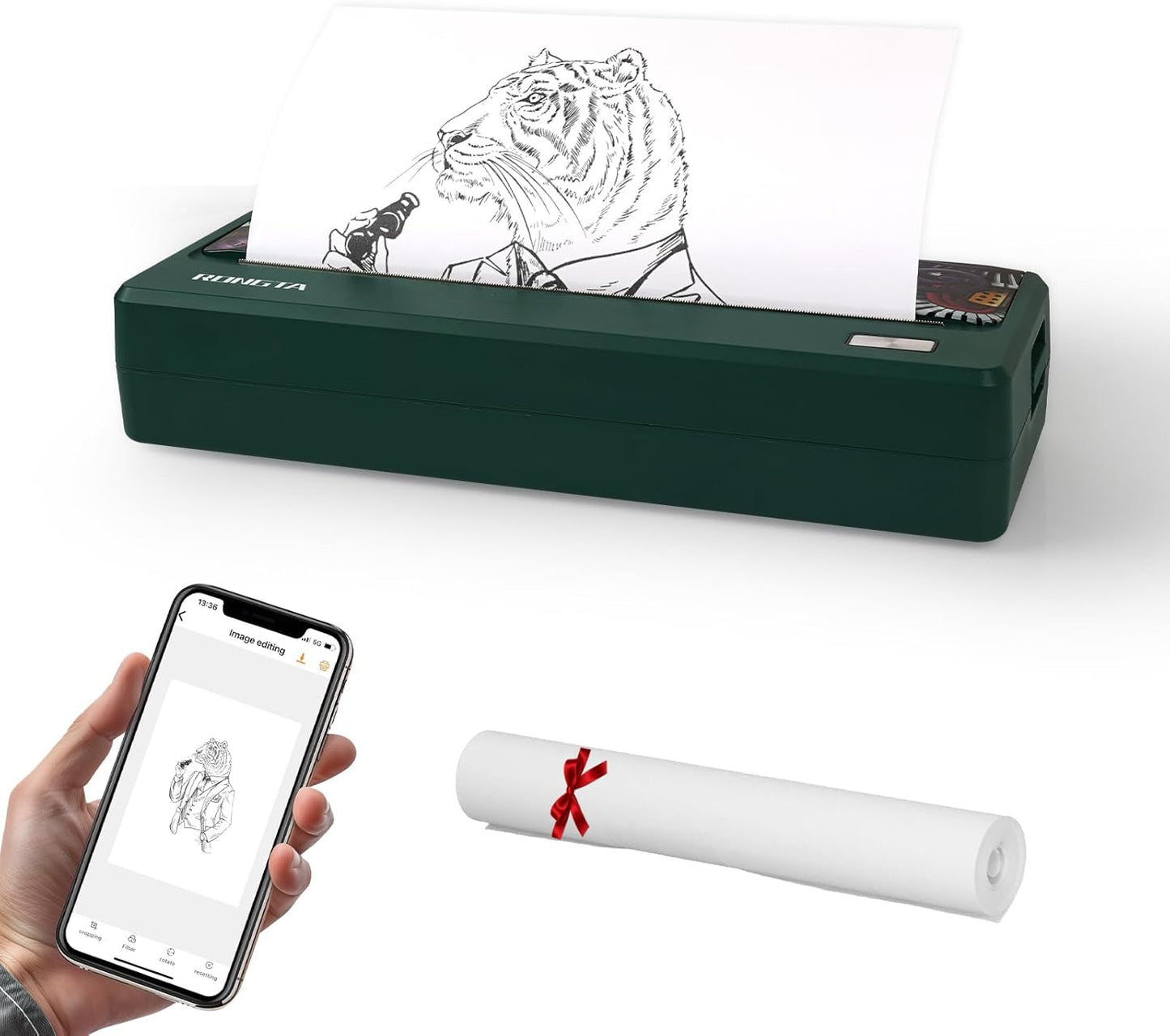 Rongta Wireless Thermal Printer: Portable & Versatile