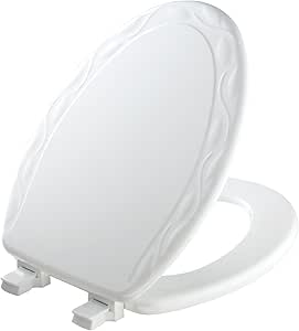 MAYFAIR Sculptured Ivy Toilet Seat: Durable Enameled Wood Design