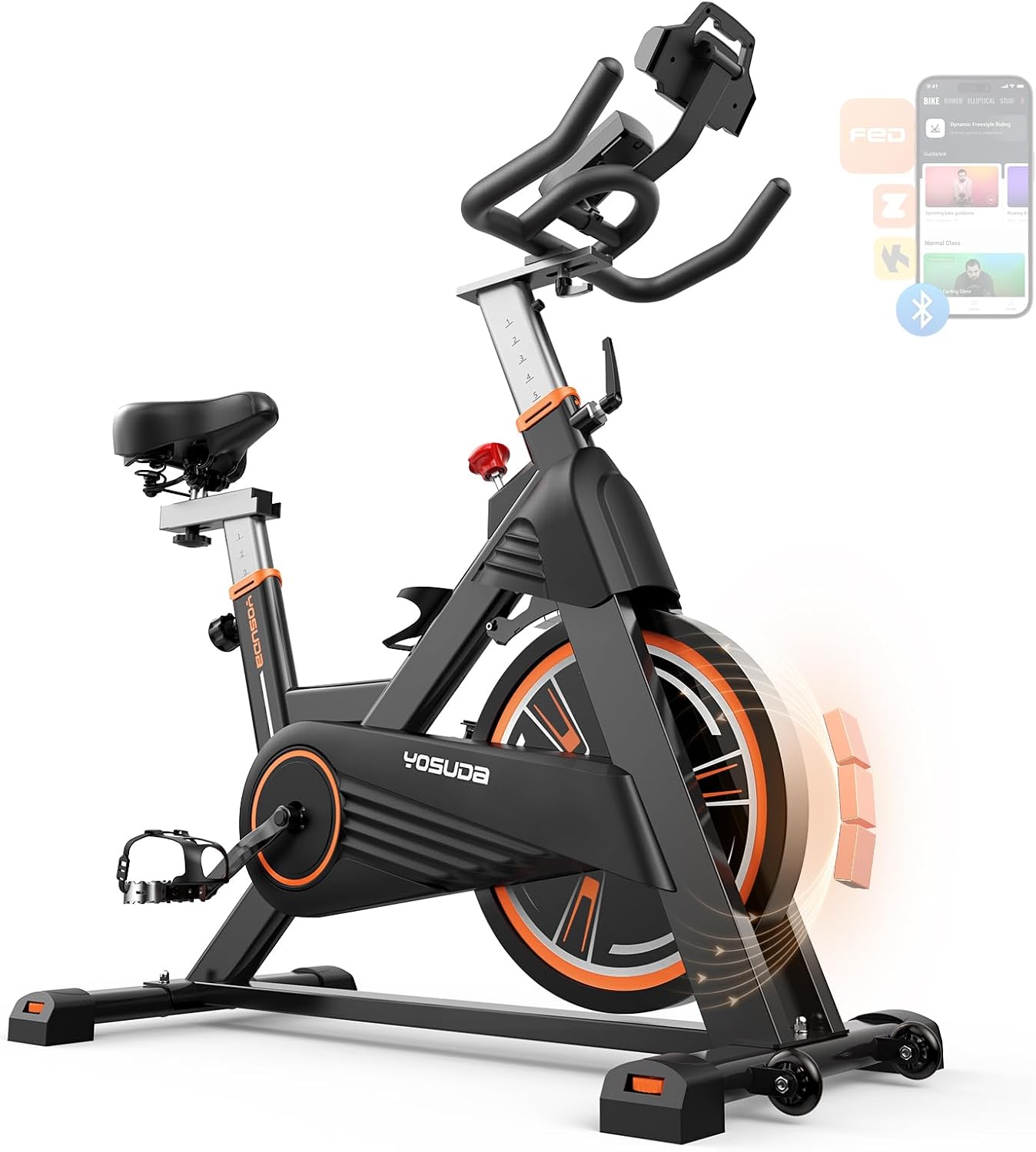 YOSUDA PRO Magnetic Exercise Bike for Home Fitness Workouts