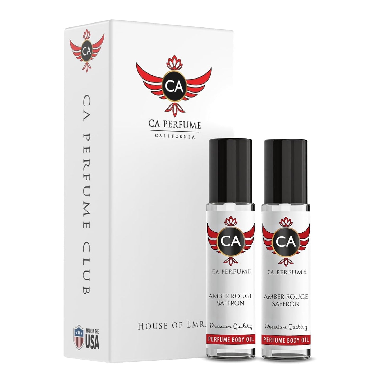 Amber Rouge Saffron Fragrance Oil for Women and Men Travel Size