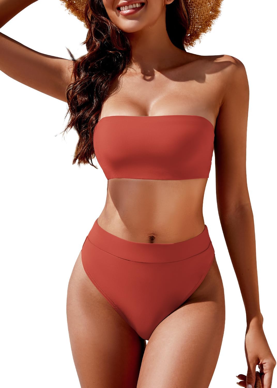 YACUN Women's High Waisted Bikini Swimsuit for Summer Fun