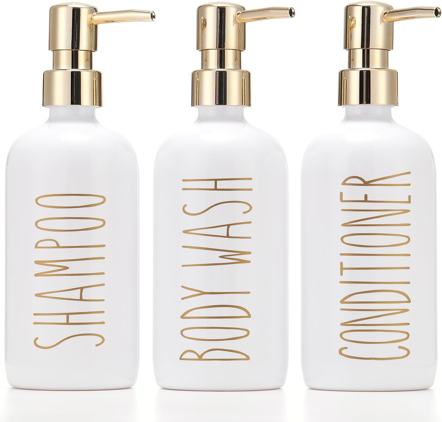 3-Pack Pump Dispenser Bottles - Refill Easily!