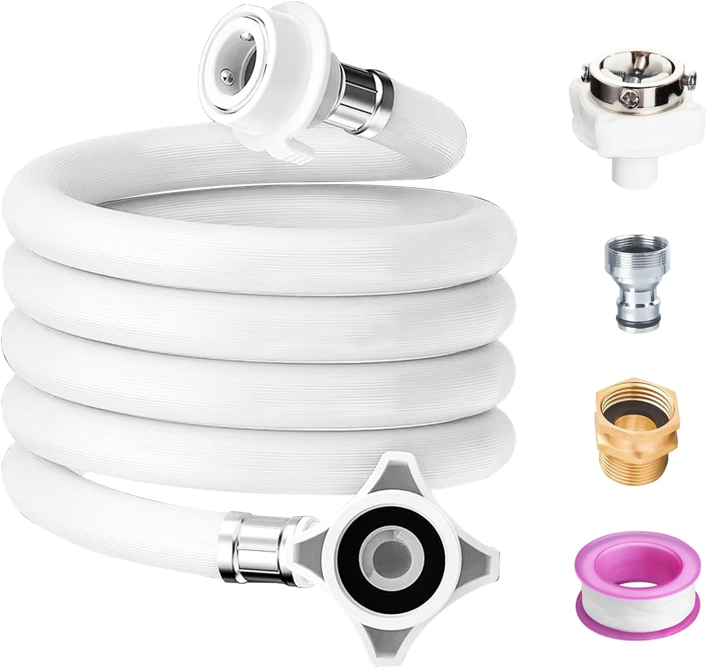 Portable 6 Ft Washer Hoses - Easy Twin Tub Connect!