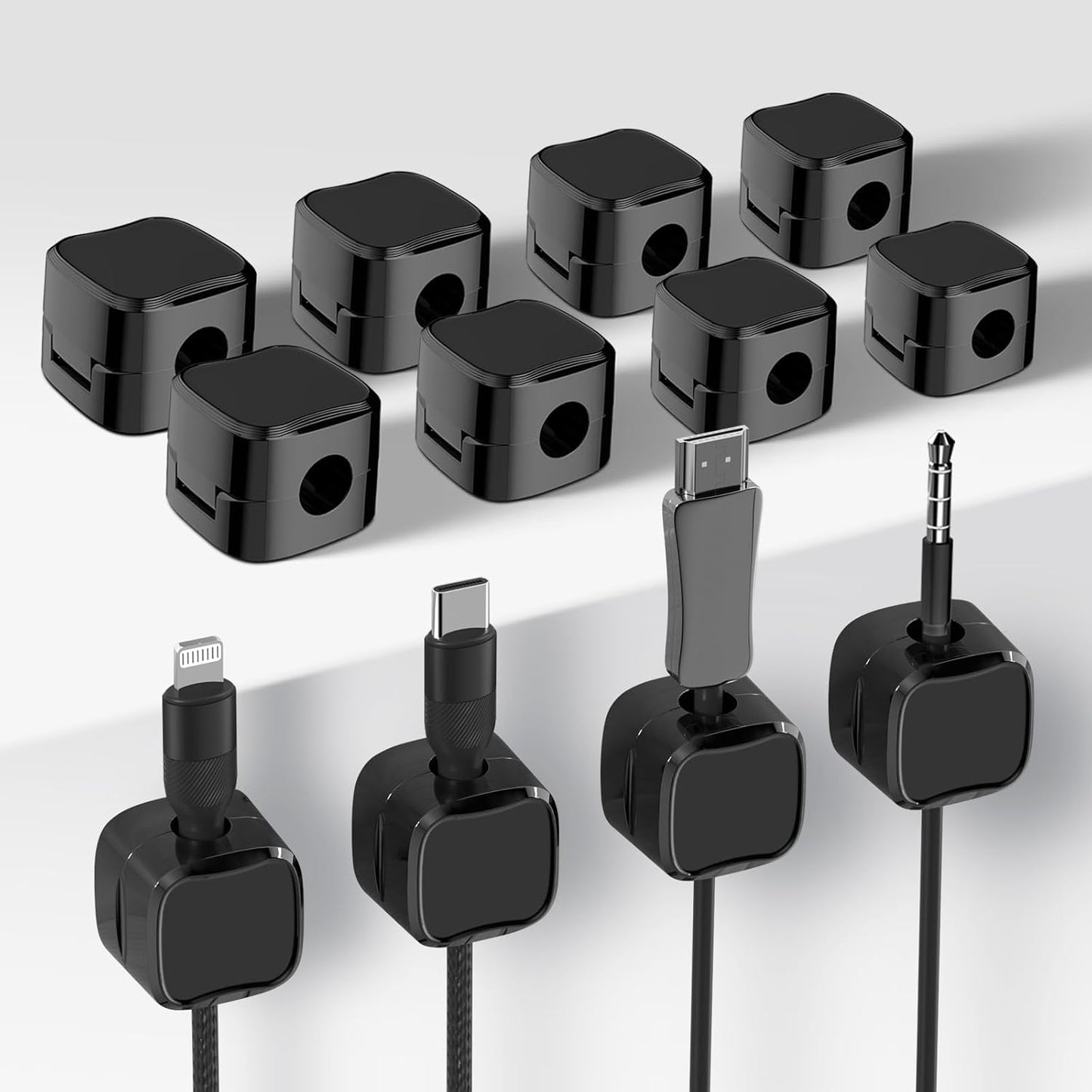 Magnetic Cable Clips Set - Keep Cords Tidy!