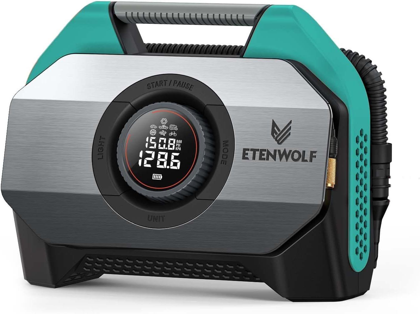 ETENWOLF VORTEX S6 Portable Tire Inflator - 100% Duty Cycle