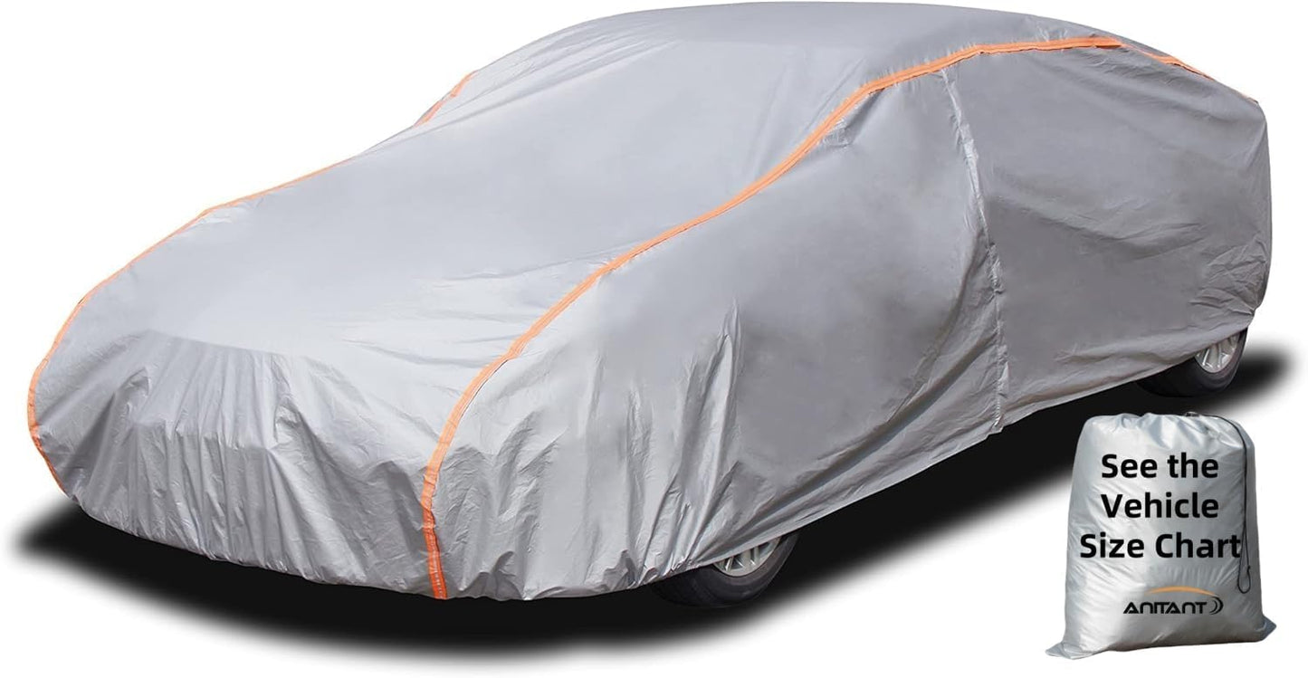 All Weather Waterproof Car Cover - Ultimate Protection for Sedans 208-218