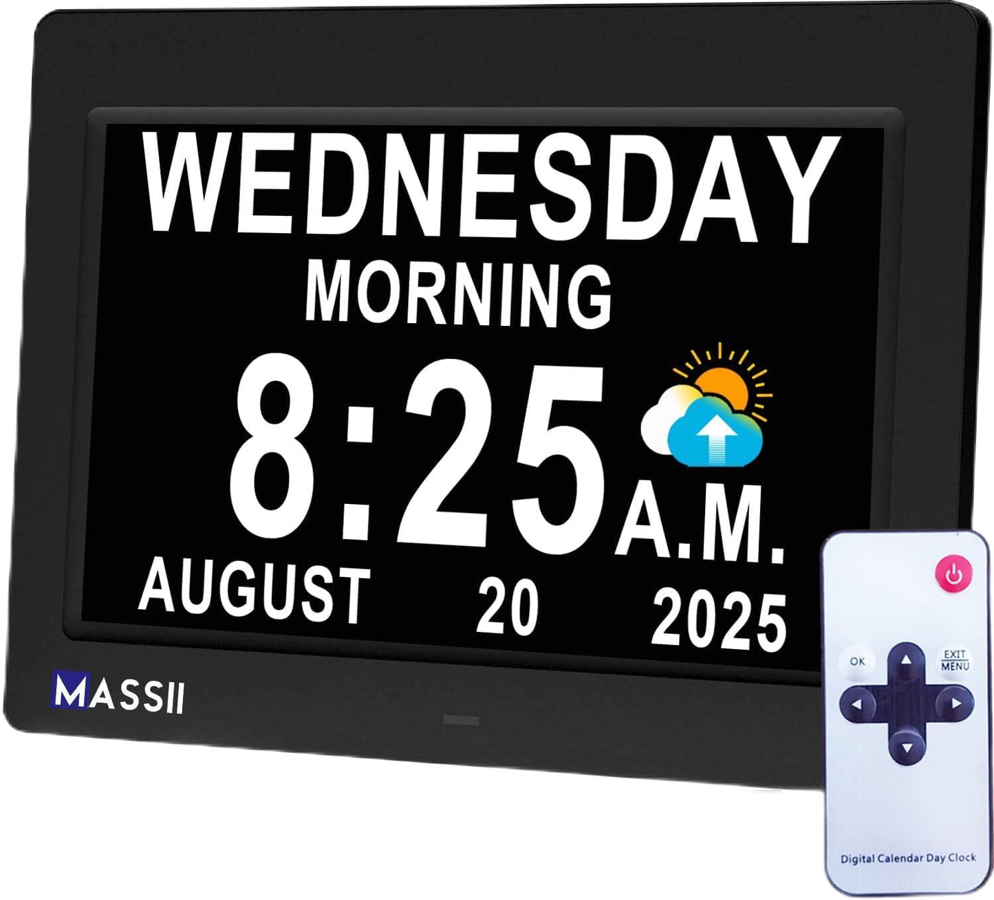 MASSII Digital Clock with Voice-Talking Date and Time Features