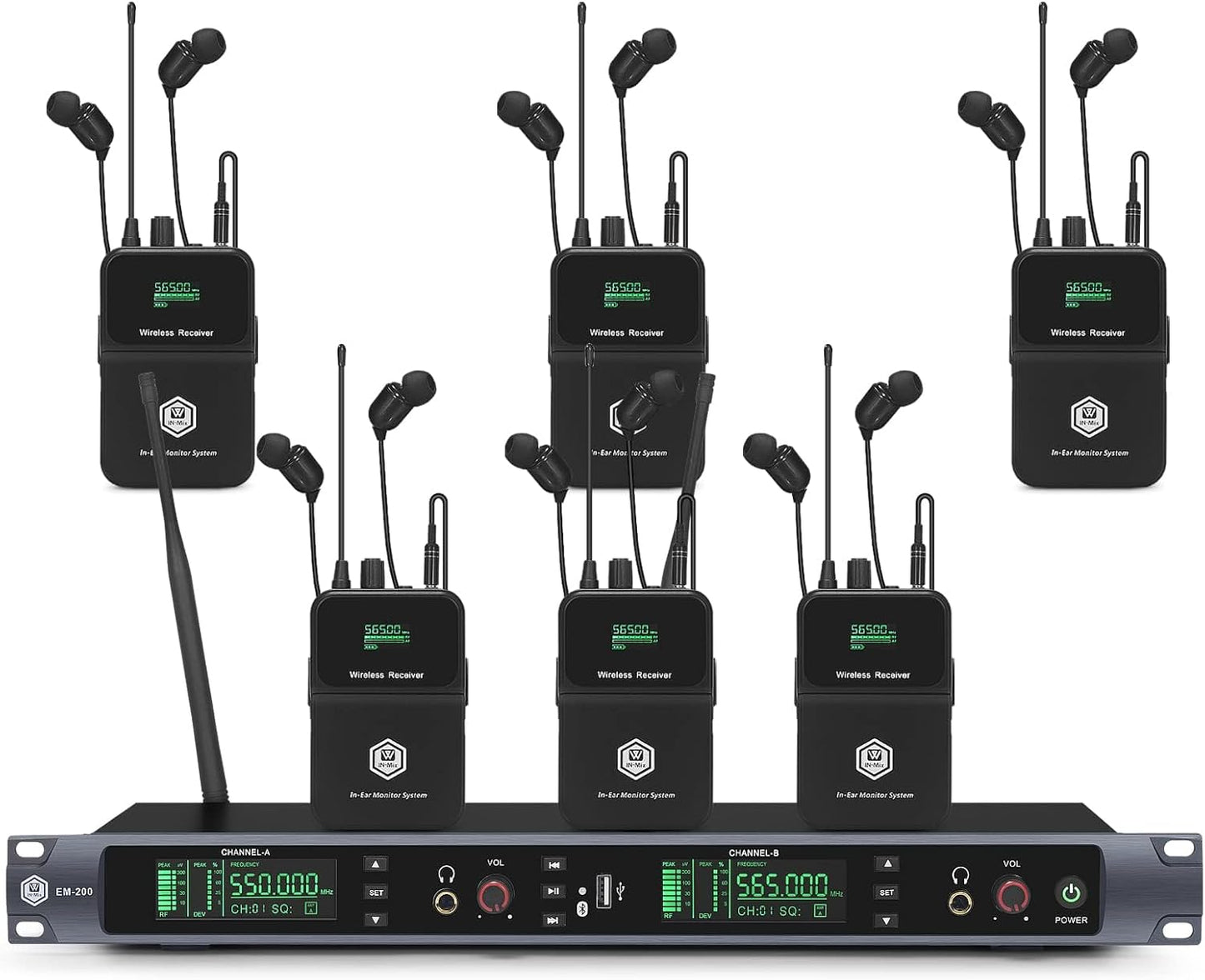 EM200 UHF Wireless in Ear Monitor System for Live Performance