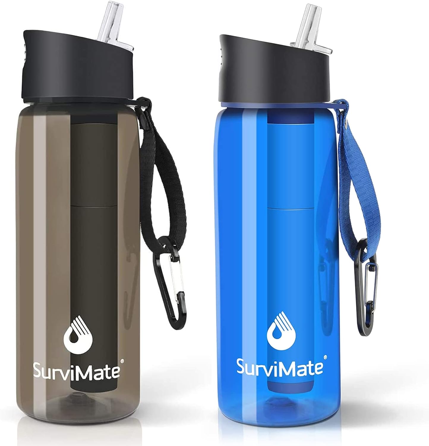 SurviMate Purified Water Bottle for Camping and Hiking Adventures