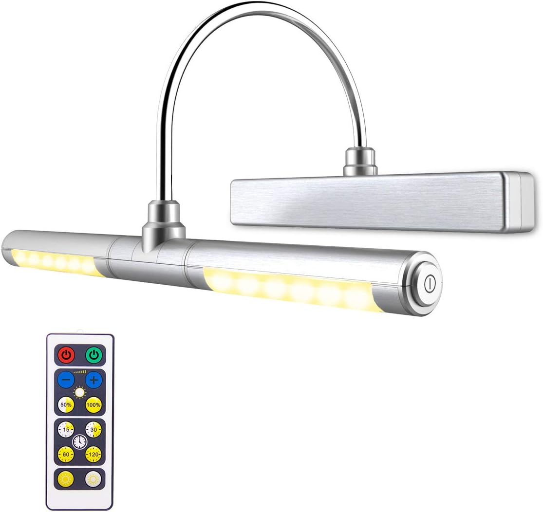 LUXSWAY Wireless Battery Operated Picture Light for Art Displays
