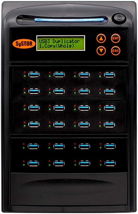 1 to 23 USB 3.0 Duplicator & Sanitizer for Fast Copying