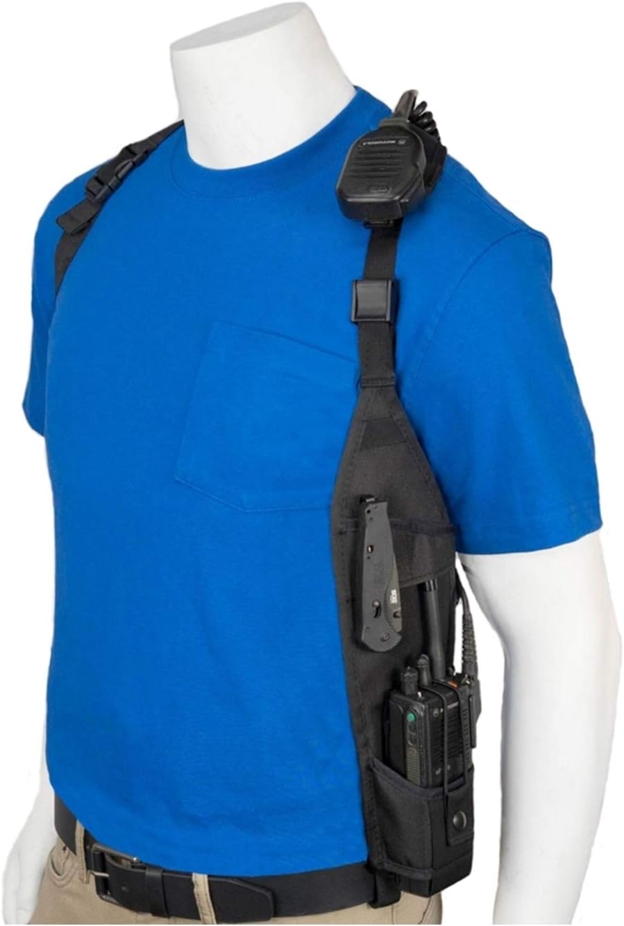 USH-300L Universal Left Side Radio Shoulder Holster for Two Way Radios