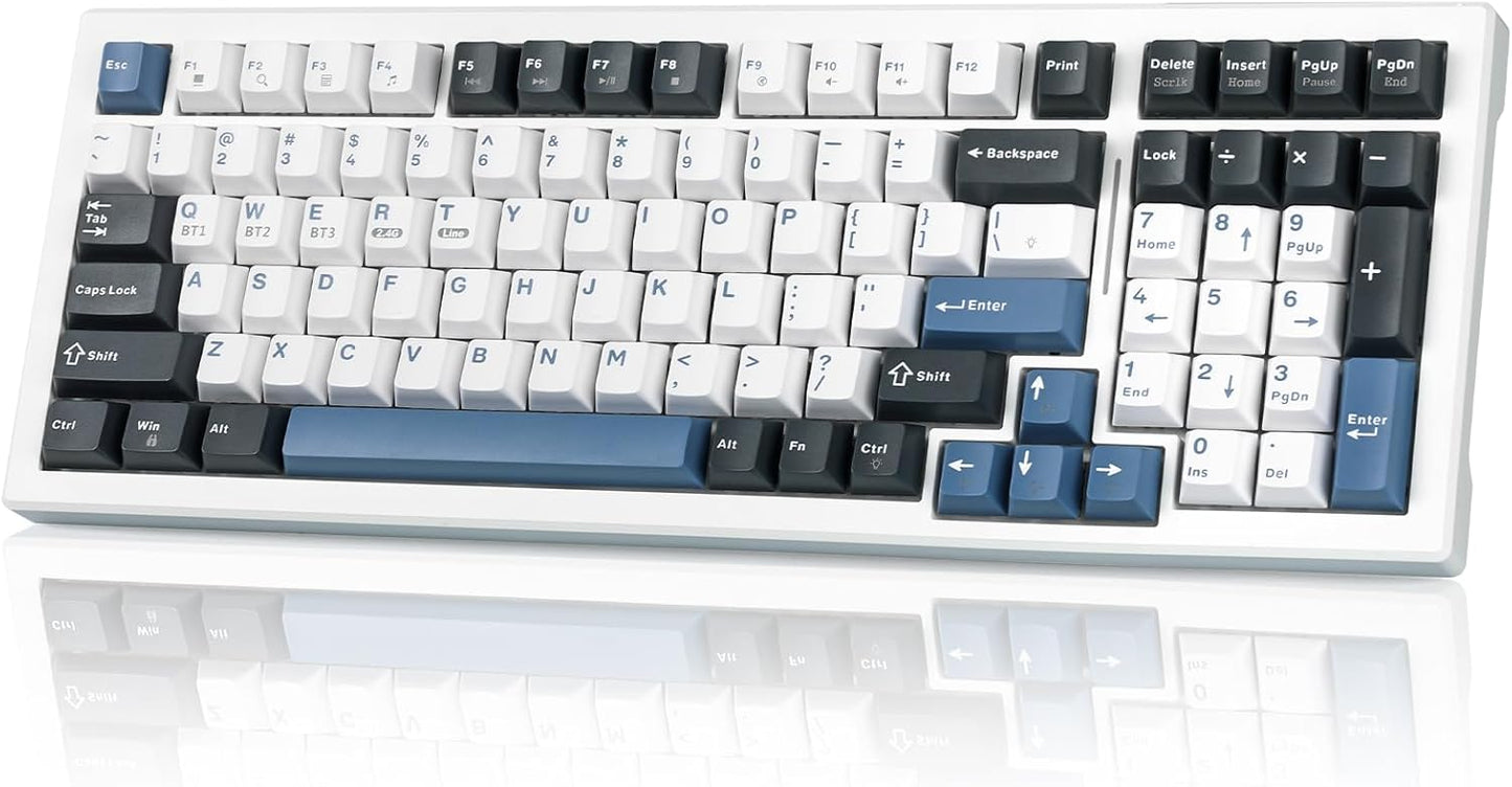 Wireless Mechanical Keyboard with Multi-Color LED and Hot-Swap