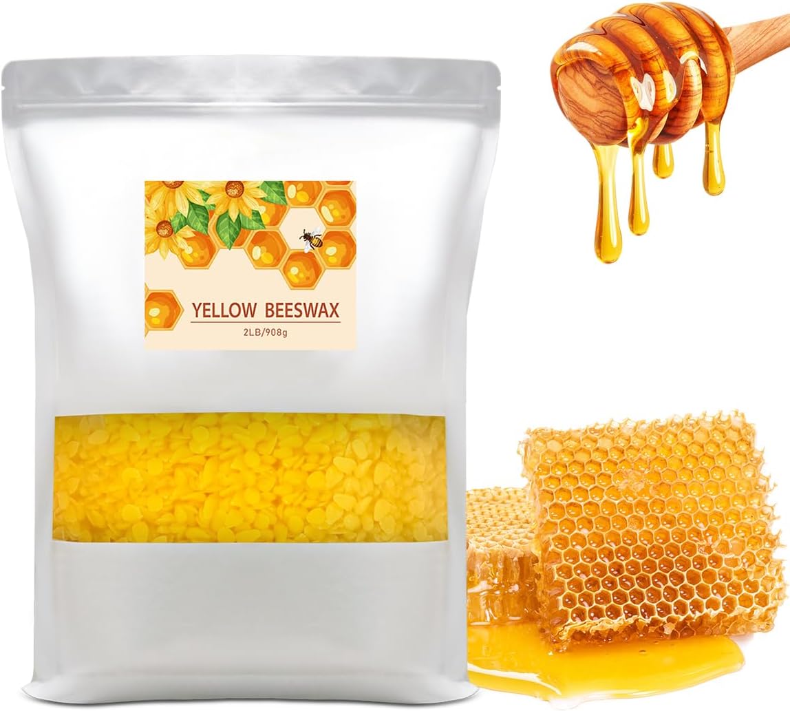 Pure Organic Beeswax Pellets - Versatile DIY Must-Have!