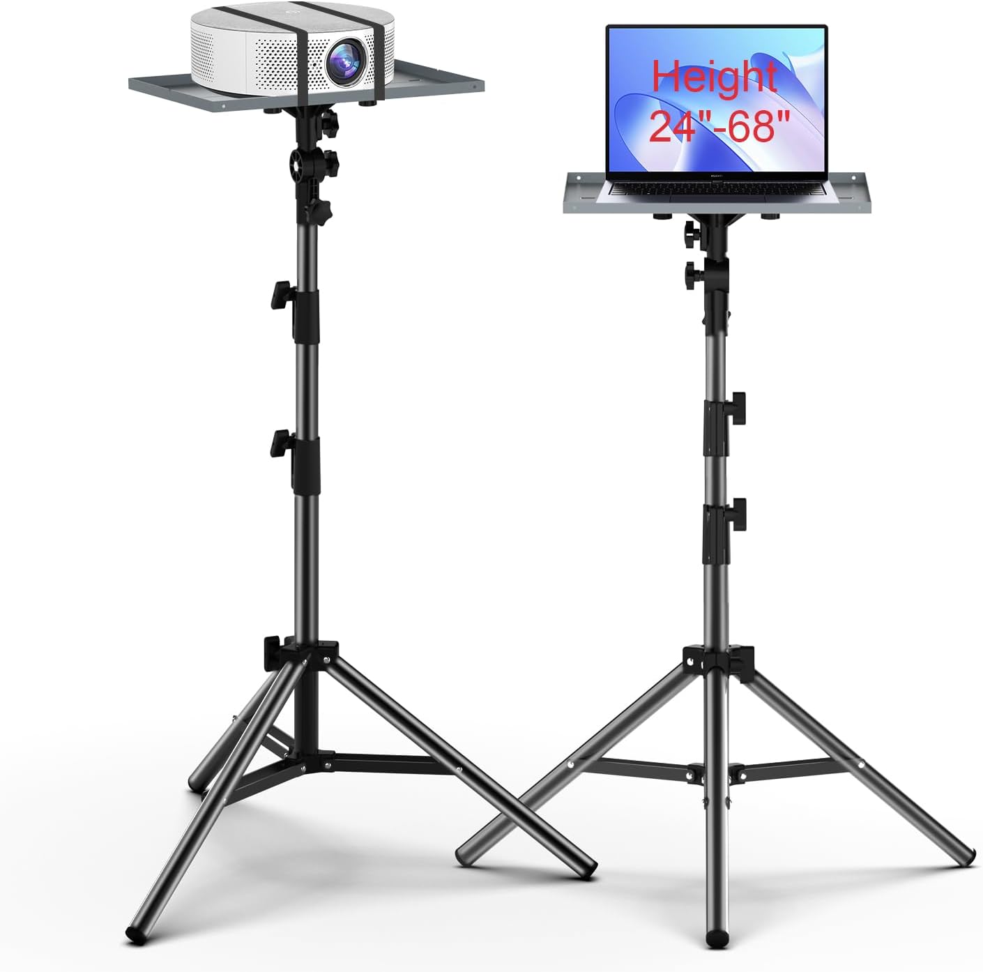 Adjustable Tripod Laptop Stand - 24 to 68 Height - DUYIKJ