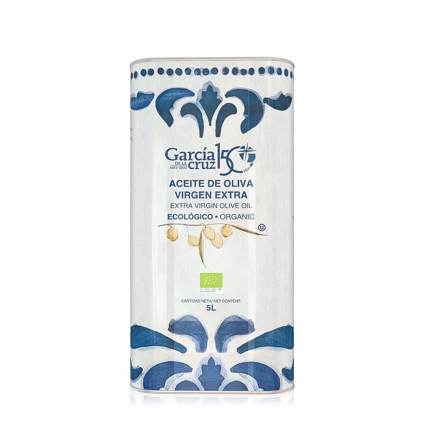 Organic Extra Virgin Olive Oil from Garcia de la Cruz - 5L Can