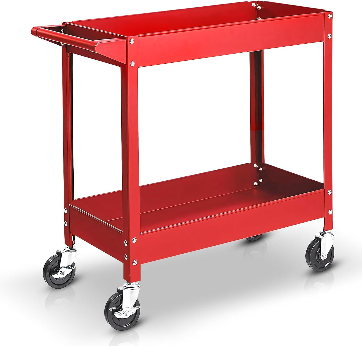 Torin Service Utility Cart Heavy Duty 2 Shelf Trolley Organizer