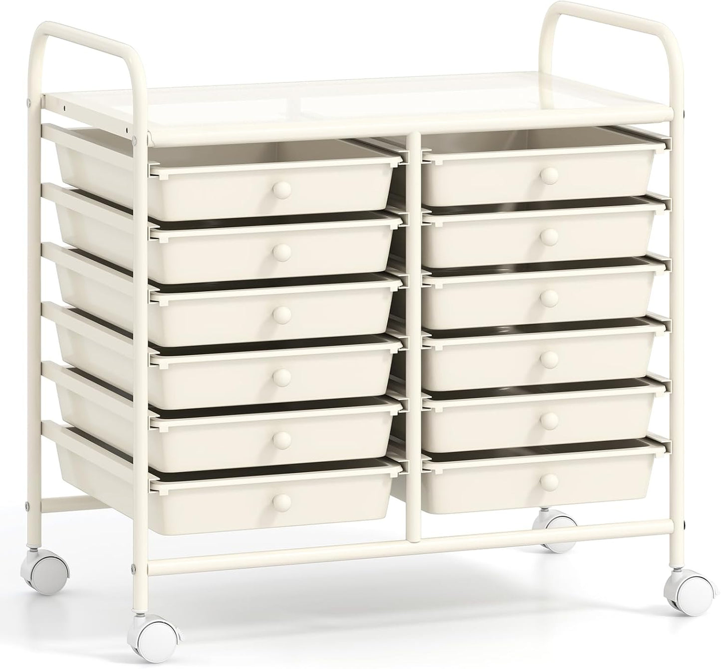 GOFLAME 12-Drawer Rolling Storage Cart for Home Office & Crafts