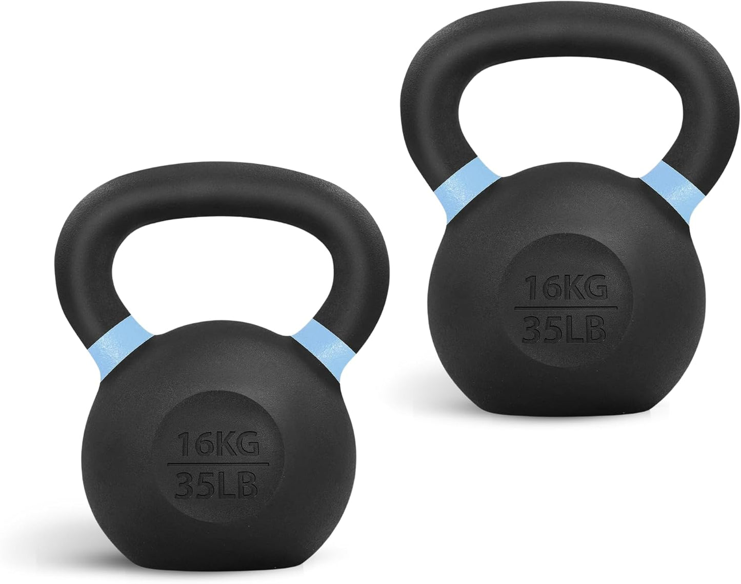 Solid Cast Iron Kettlebell with Non-Slip Handle for Strength 71lb