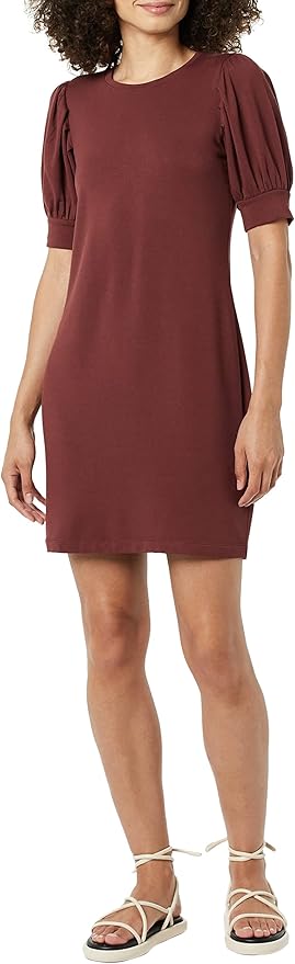 Supersoft Terry Relaxed-Fit Short-Sleeve Puff-Sleeve Dress Review