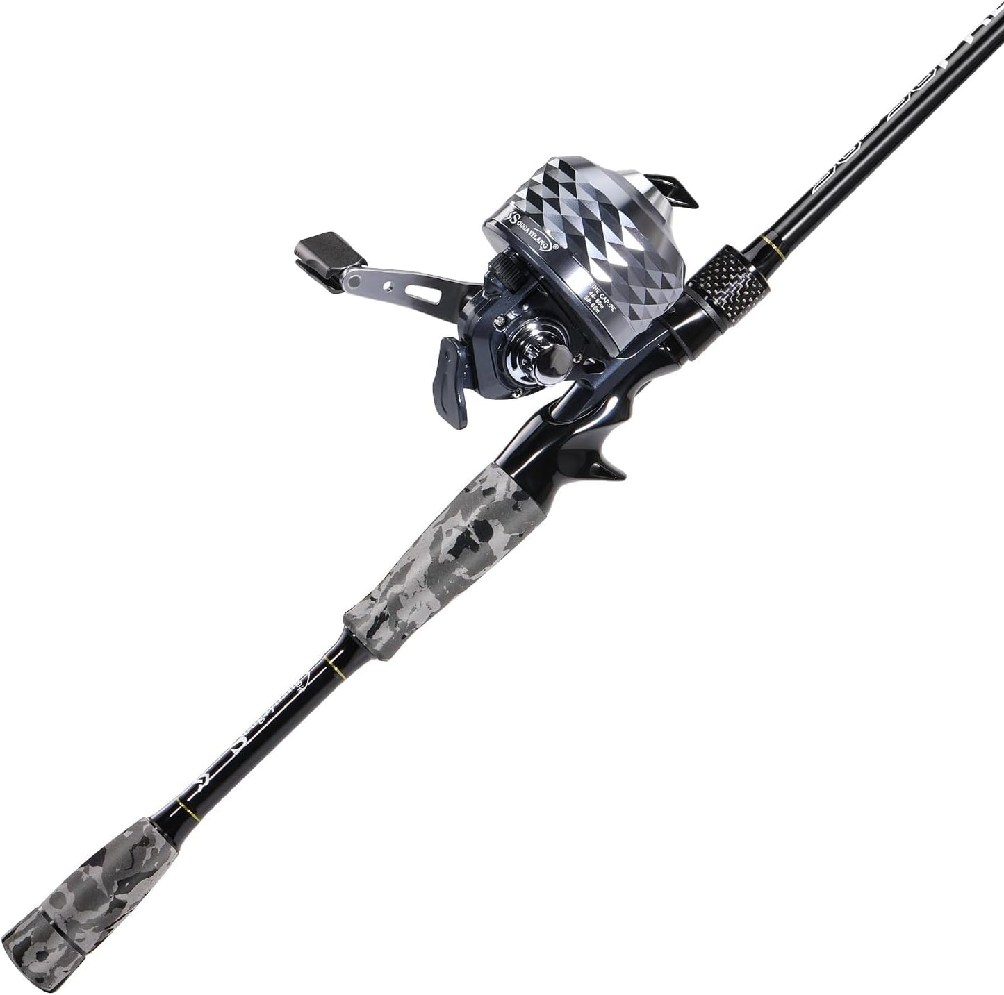 Sougayilang 2pc Fishing Rod Combo - Durable, Pre-Spooled!