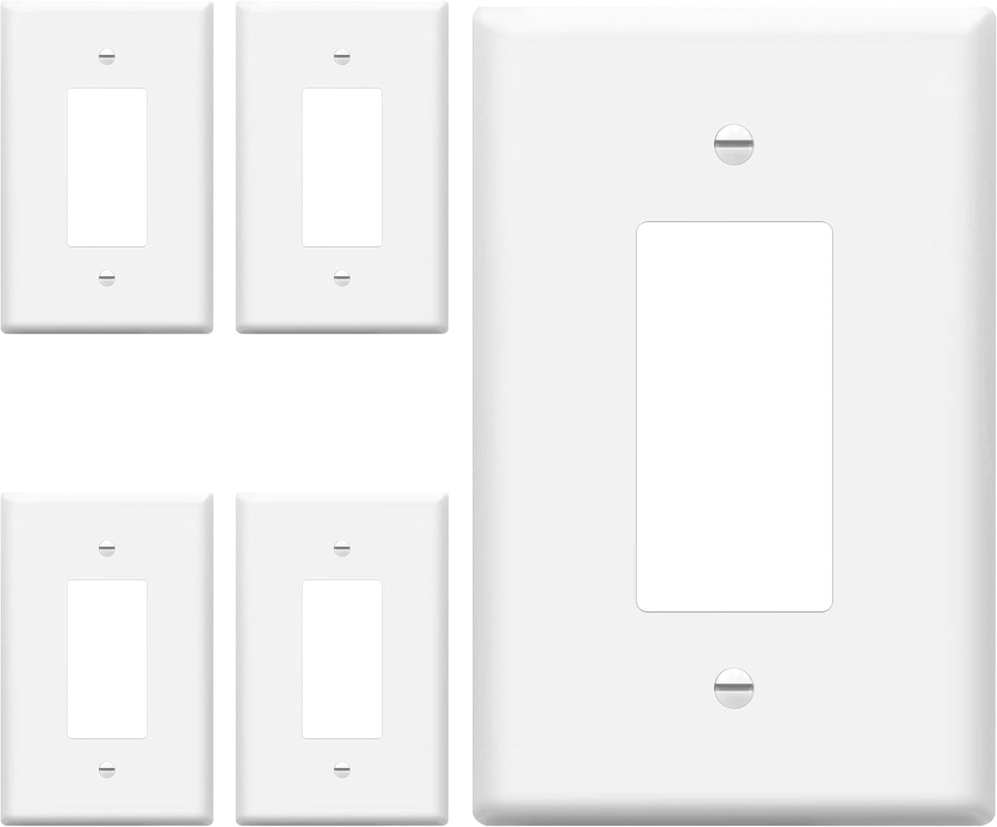 ENERLITES Decorator Light Switch Wall Plate - Unbreakable Design