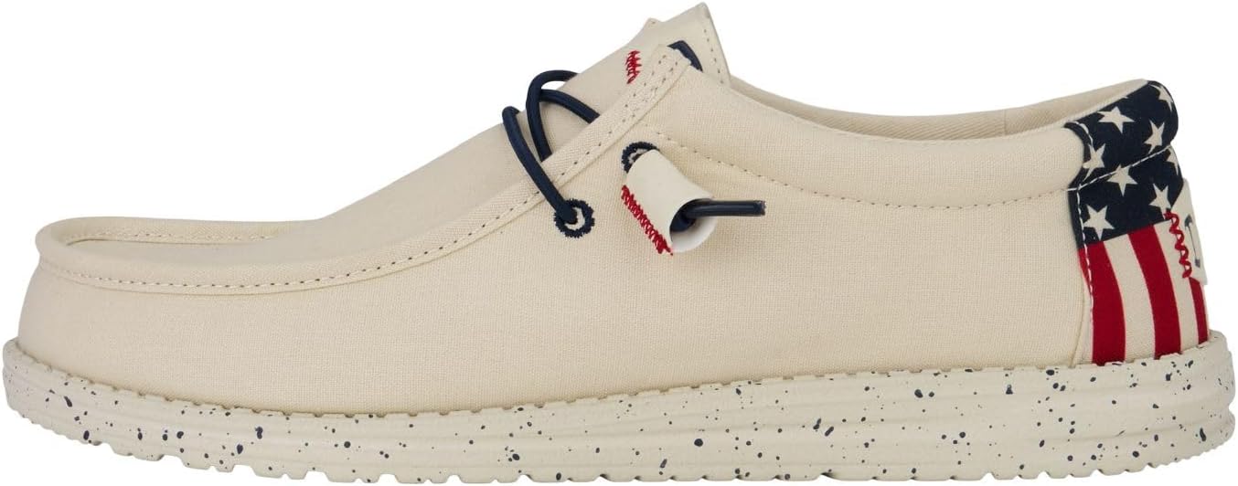 Hey Dude Wally Patriotic Slip-on Loafers for Summer Fun