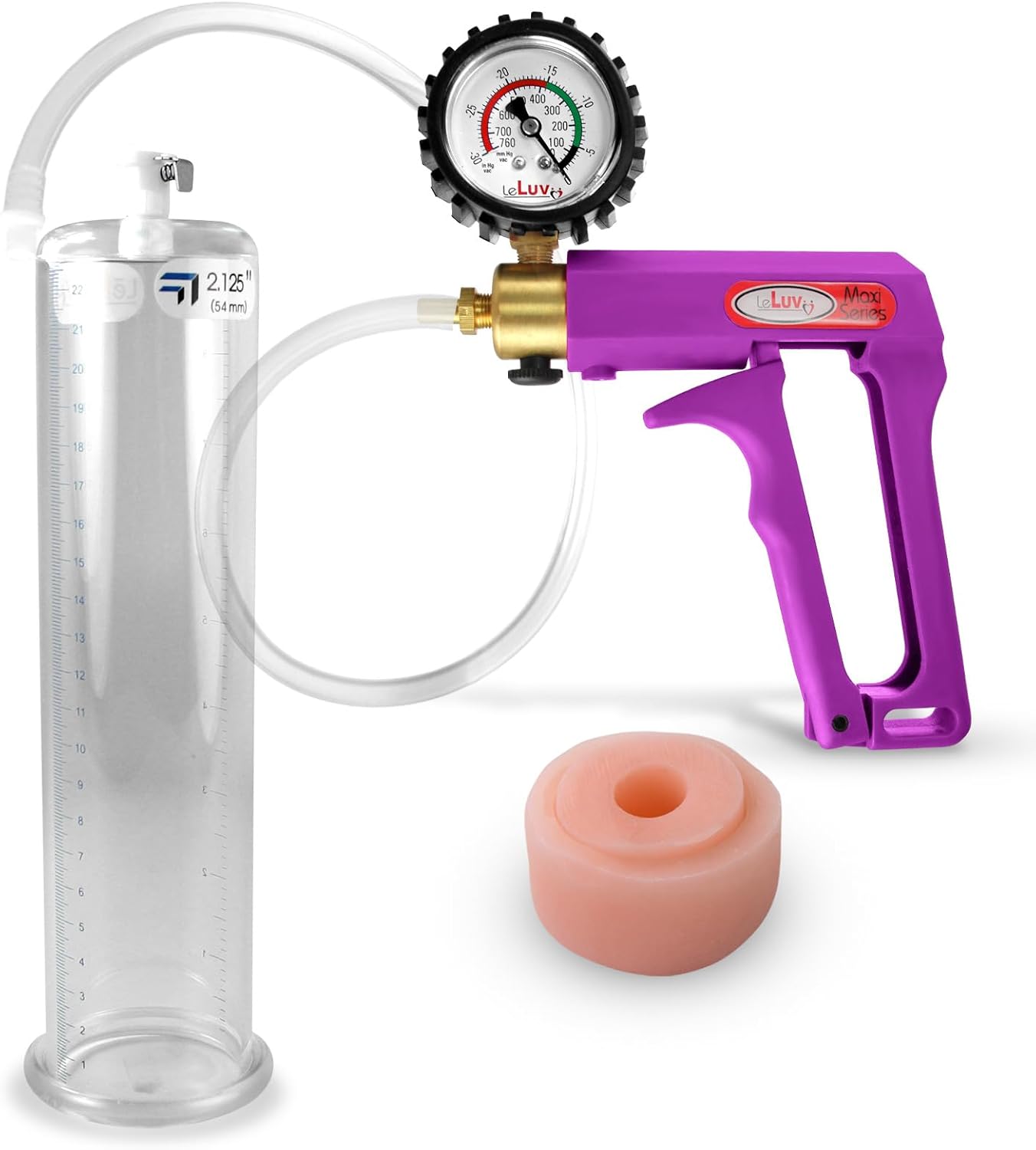 LeLuv Maxi Penis Pump with Silicone Donut Seal for Comfort
