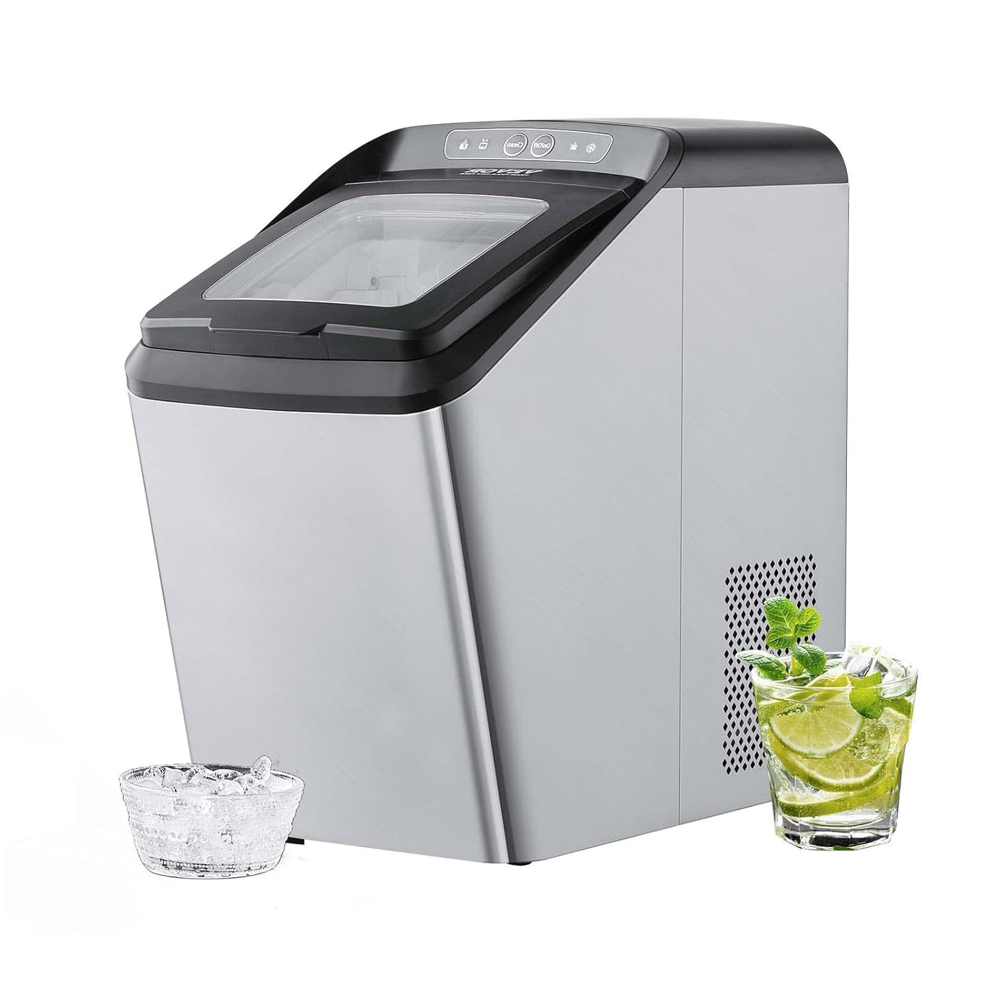 VEVOR 30lbs/24H Nugget Ice Maker - Self Cleaning, Chewable Ice - Ideal for Home & Office