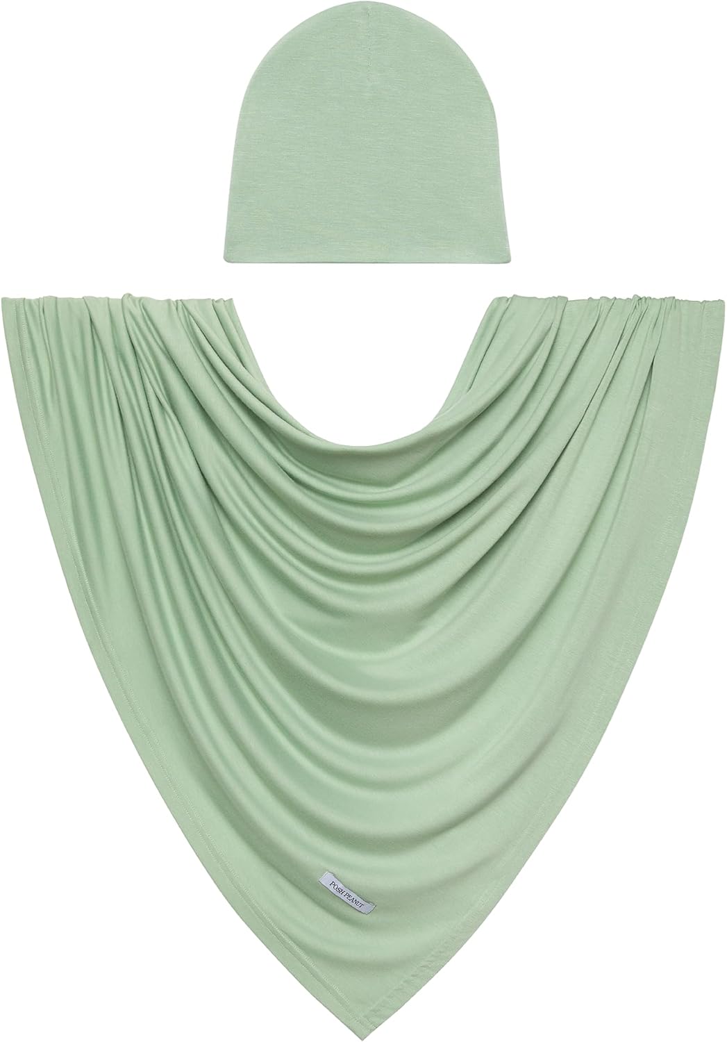 Posh Peanut Baby Swaddle Blanket & Beanie Set for Newborns
