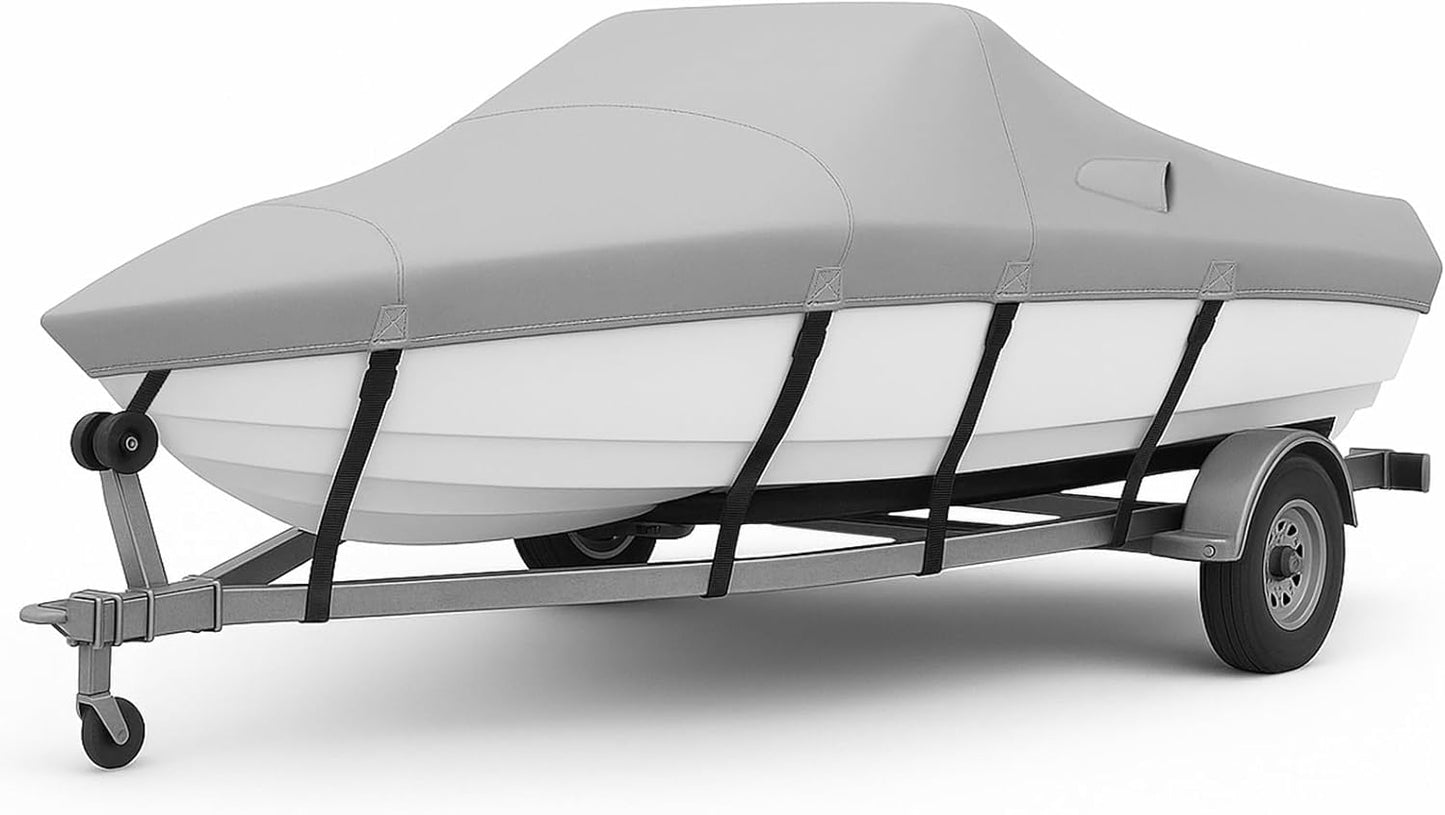 USCOVER Heavy Duty 600D Boat Cover for All-Weather Protection