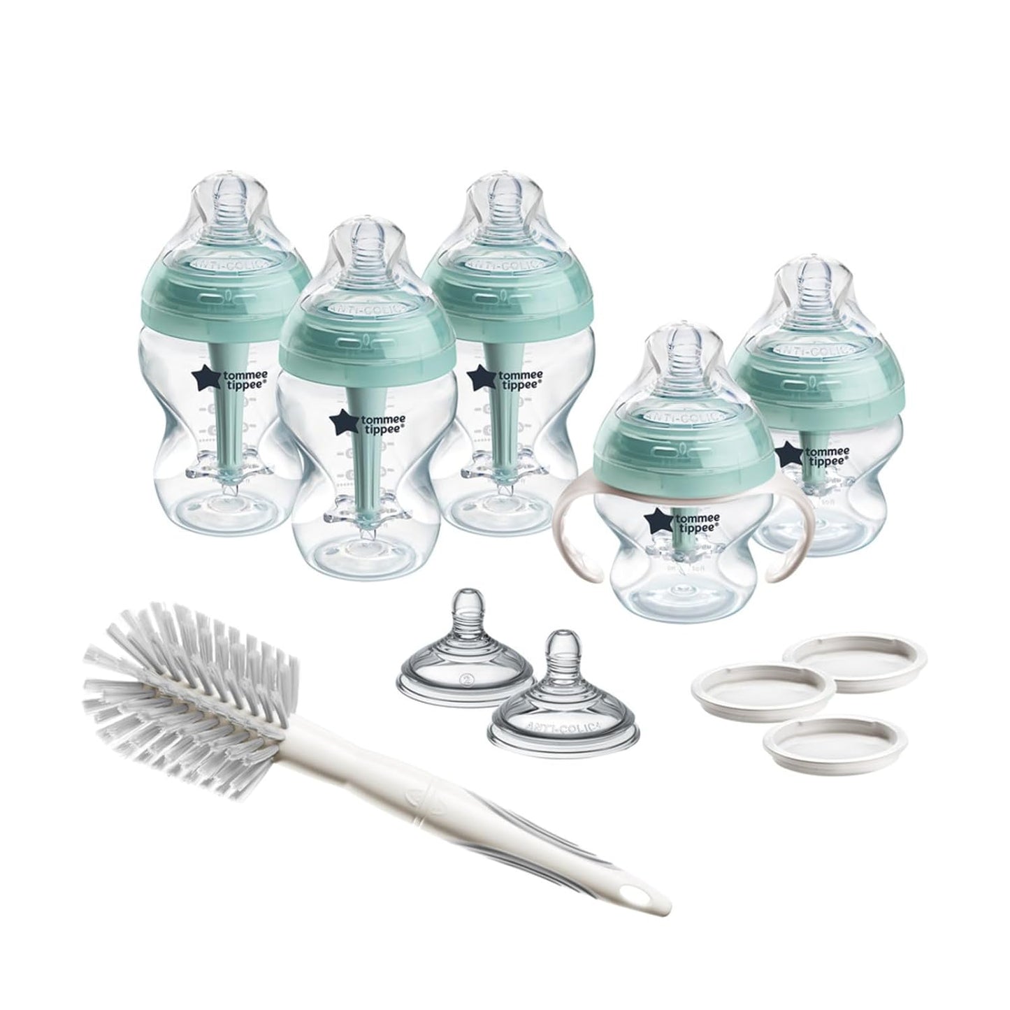 Tommee Tippee Anti-Colic Bottle Set: Self-Sterilizing, Easy-Grow Design