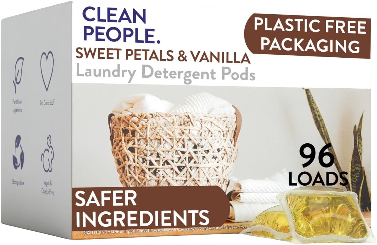 Hypoallergenic Laundry Pods for Sensitive Skin - 96 Pack