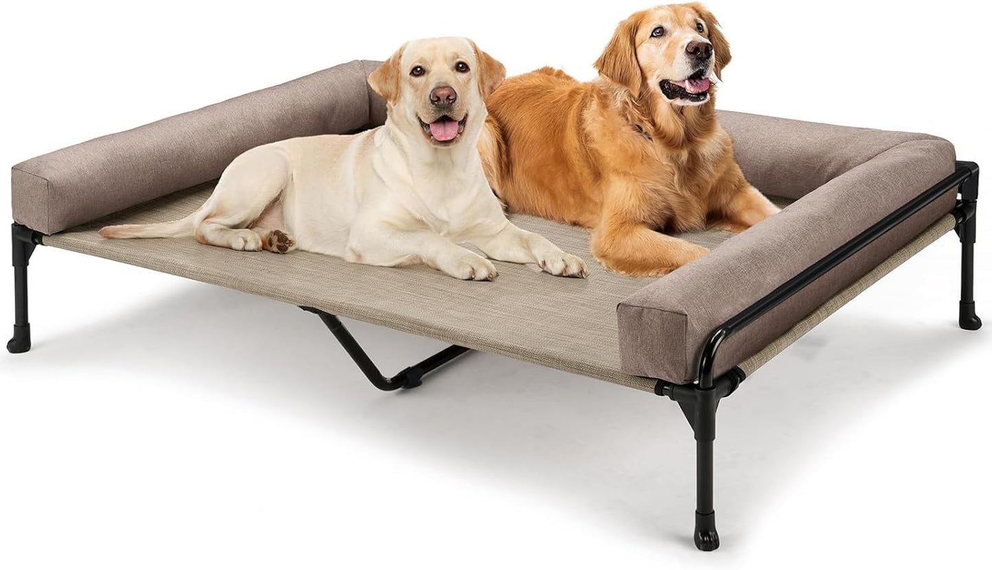 Veehoo Elevated Raised Dog Bed for Large Dogs - Cooling Cot