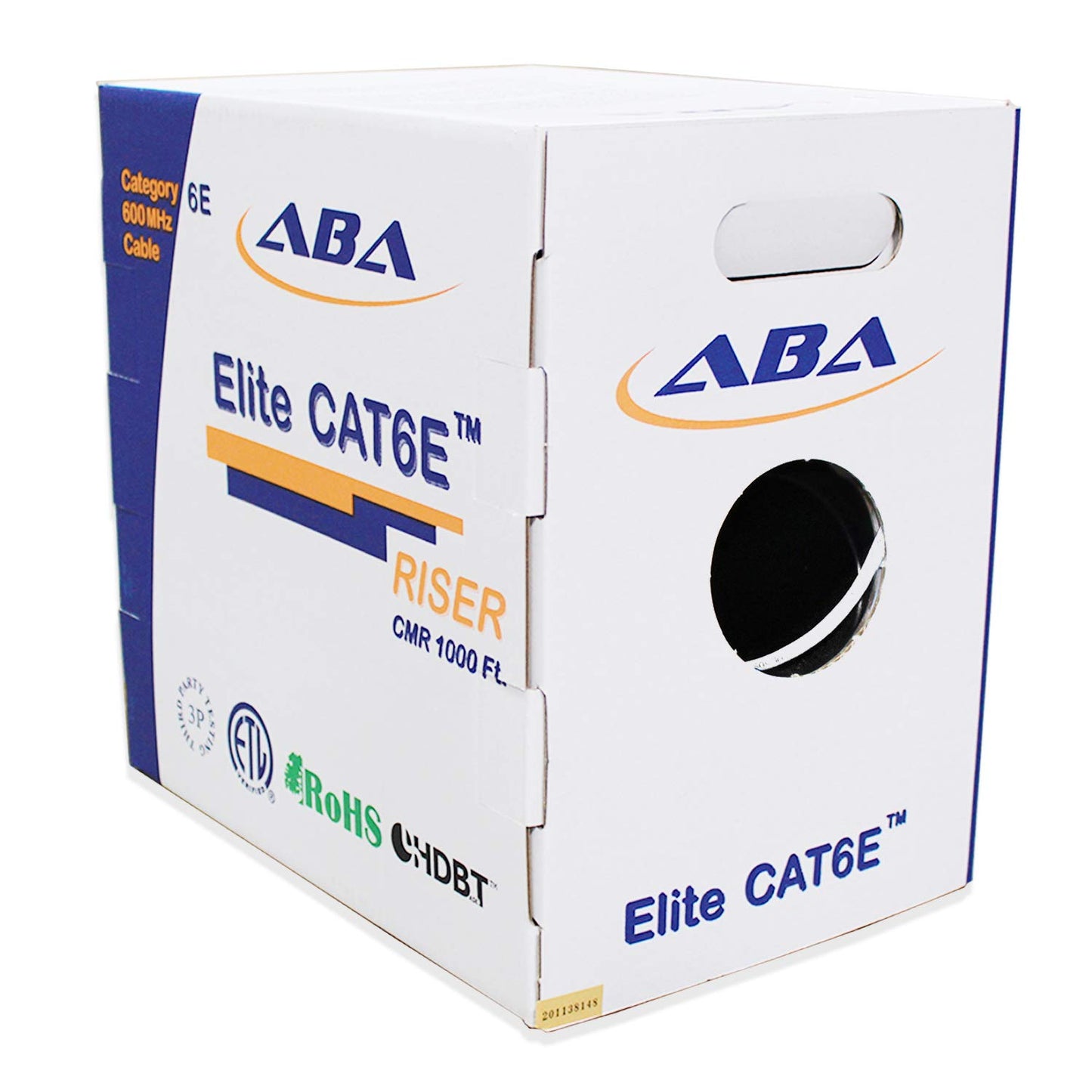 CAT6E Riser Cable 1000ft Solid Bare Copper for Fast Networking