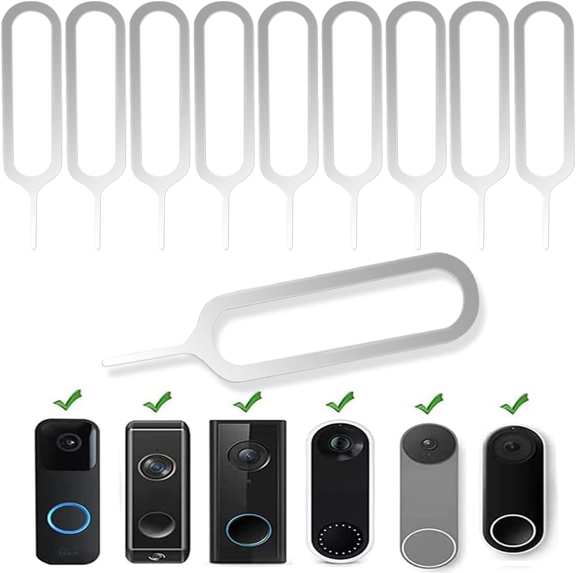 Universal Doorbell Security Pin Key Set - Easy Removal for All Models
