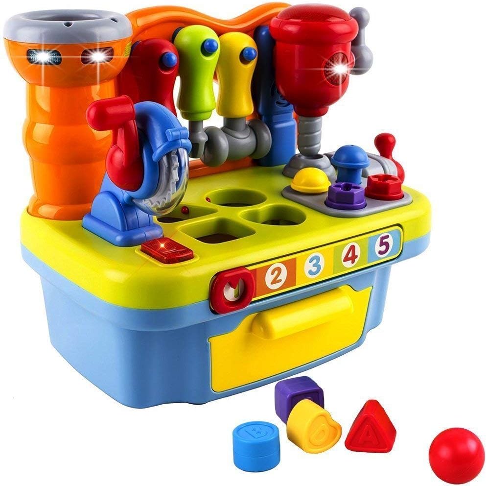 Musical Workbench Toy for One Year Old Boys and Girls Fun
